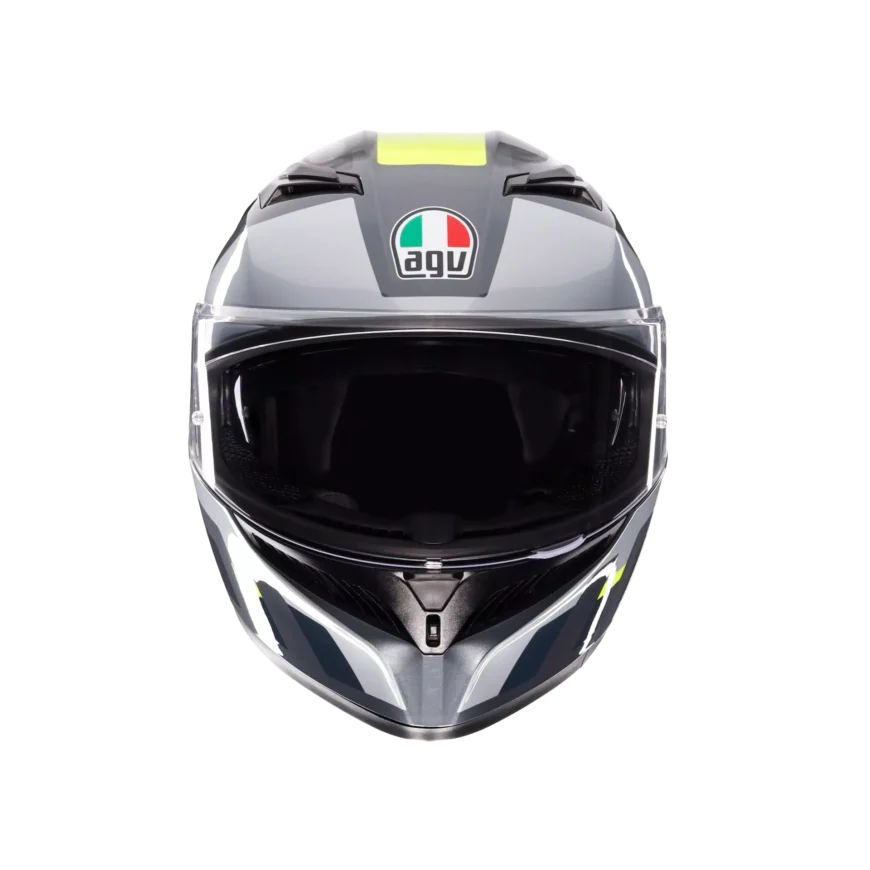 K3 SHADE GREY/YELLOW FLUO - CASCO MOTO INTEGRALE E2206
