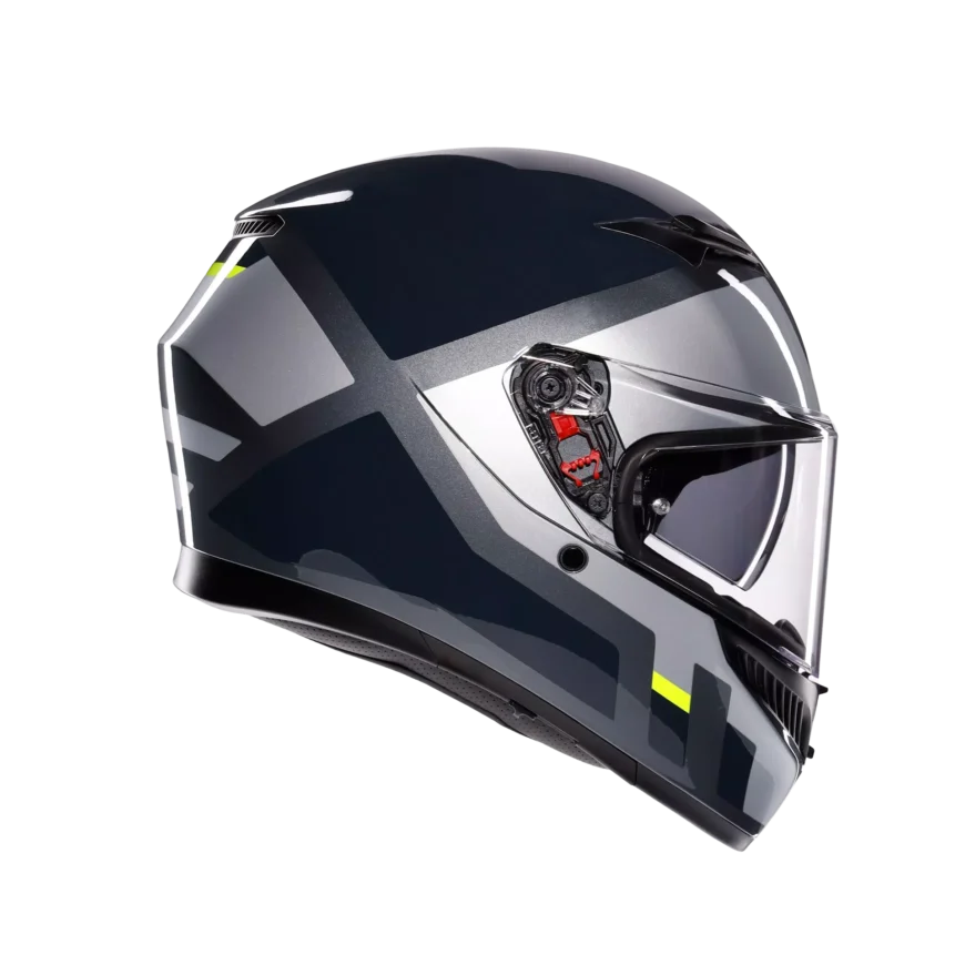 K3 SHADE GREY/YELLOW FLUO - CASCO MOTO INTEGRALE E2206 - immagine 2