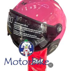 CASCO MIVIDA CON VISIERA NERA FUME OMOLOGATO PER USO SPORTIVO ROSA LUCIDO